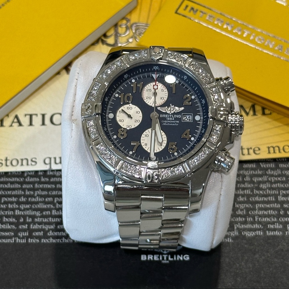 Breitling Super Avenger Diamond Watch - Picture 4 of 14